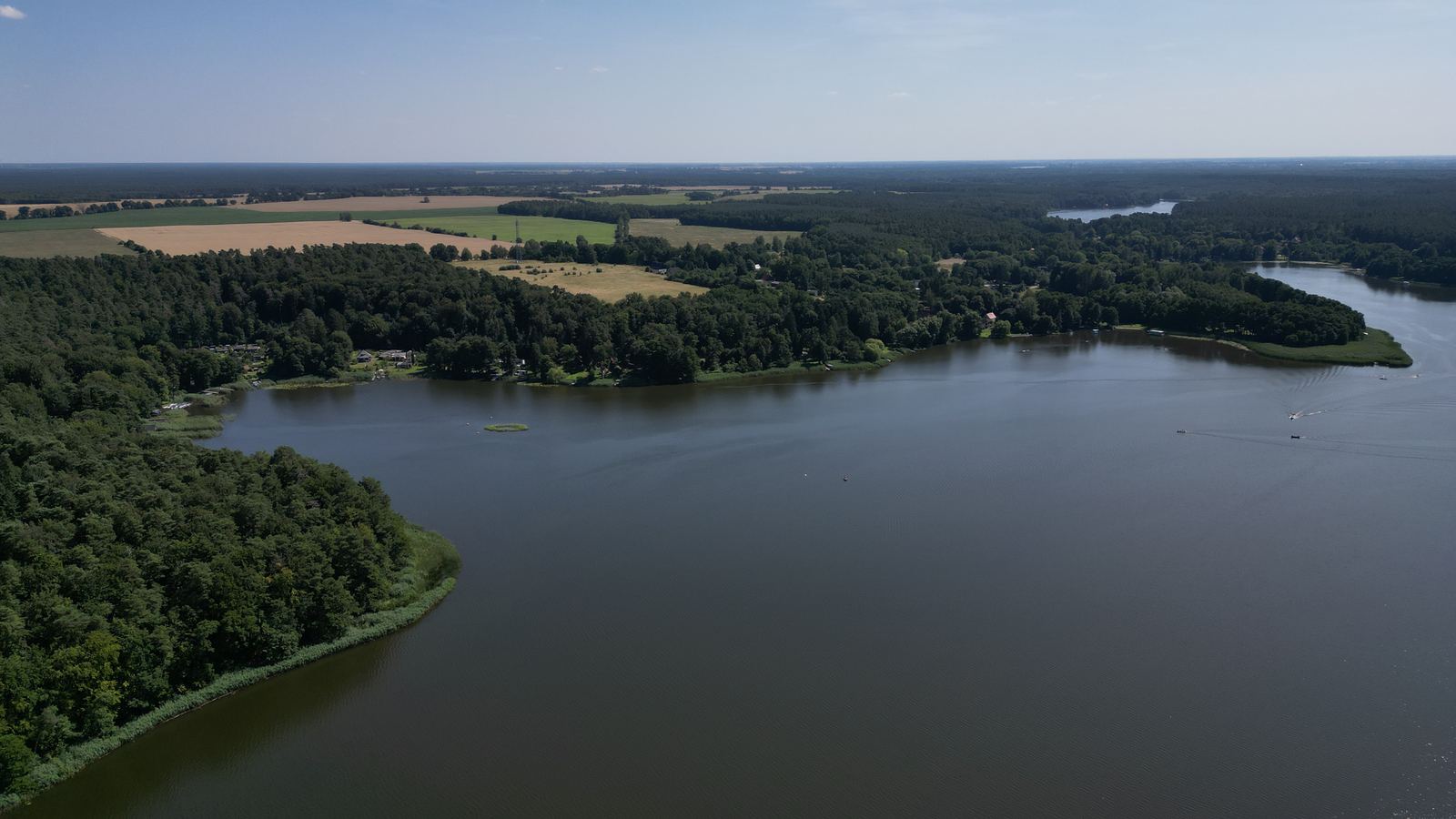 Blick über den Zermützelsee auf Zermützel